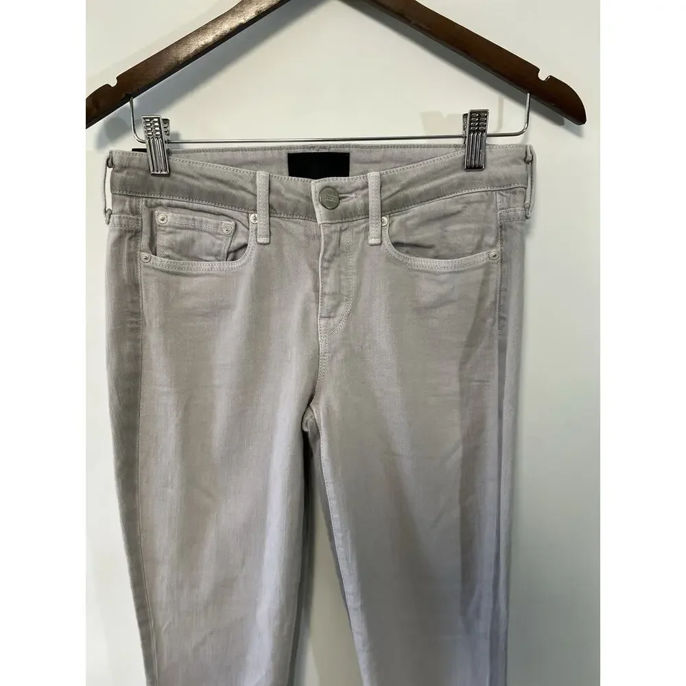 Vince Jeans Low Rise Skinny Gray‎ Stretch Women Sz 27 USA Quite Luxury 28x29
